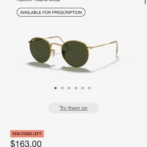 RAY BAN ROUND METAL SUNNIES